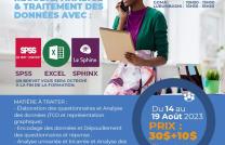 FORMULAIRE D'INSCRIPTION A LA FORMATION 100% PRATIQUE EN : RÉCOLTE, ANALYSE & TRAITEMENT DES DONNÉES AVEC: ✅ SPSS✅ EXCEL✅ SPHINX mediacongo